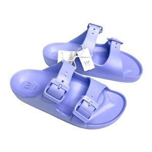 Gap Kids Little Girls EVA Buckle Sandals Size  12/13 Warm Violet